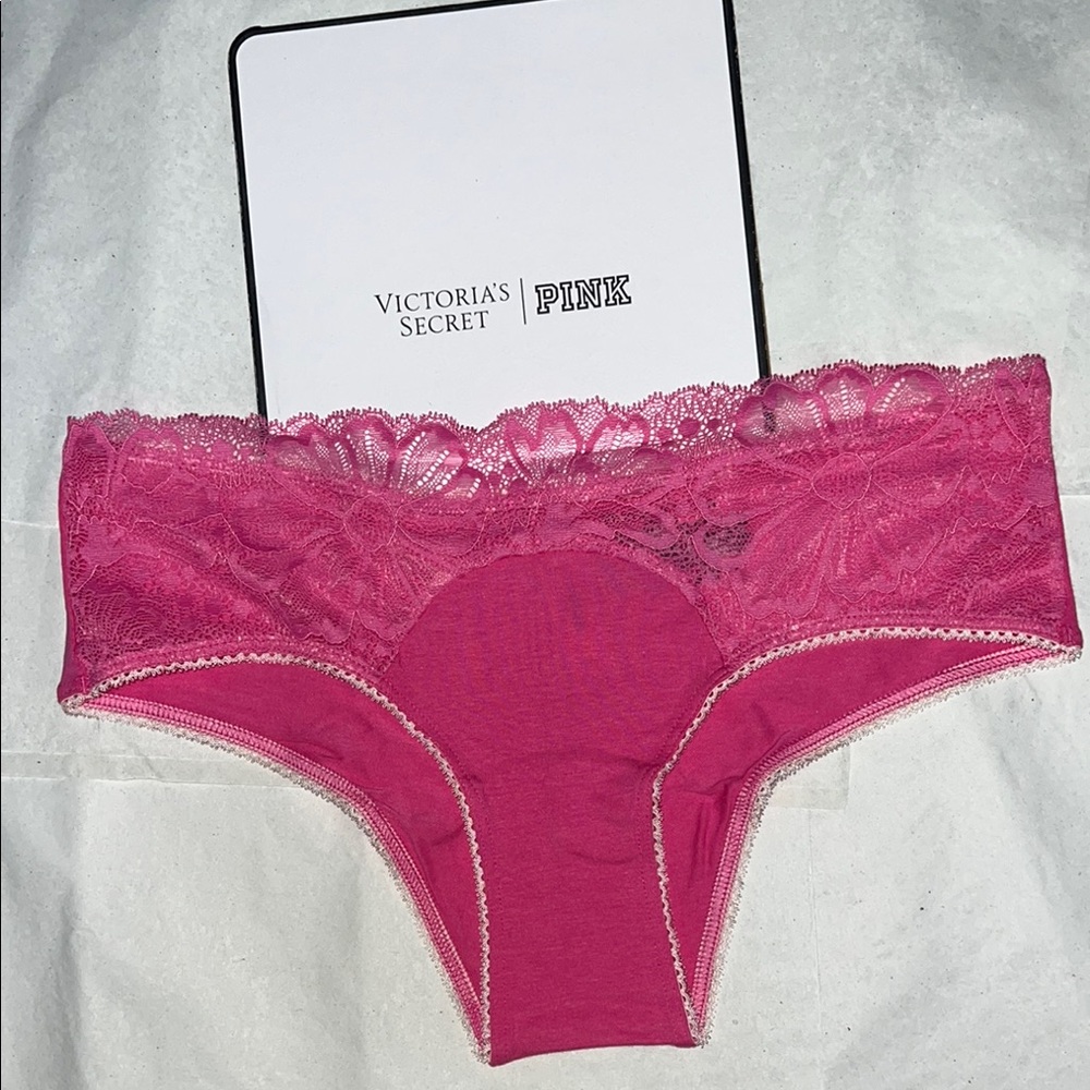 (M) Victoria's Secret Pink Lace Trim Panty Underwear